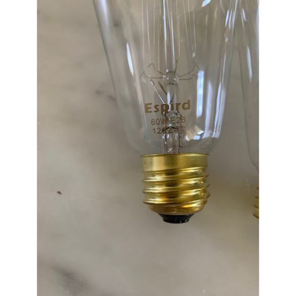 Espird Antique LED Bulbs 4-Pack 3000k 60W E26 Base - Picture 2 of 4
